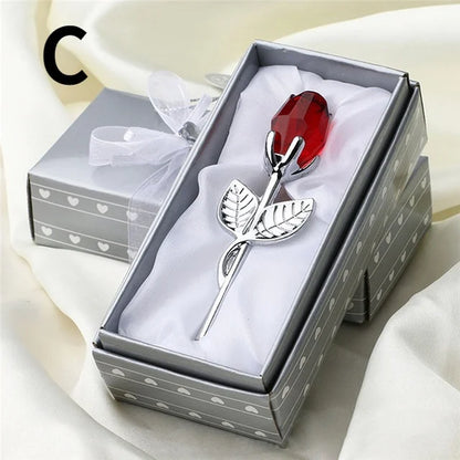 Crystal Rose Figurine