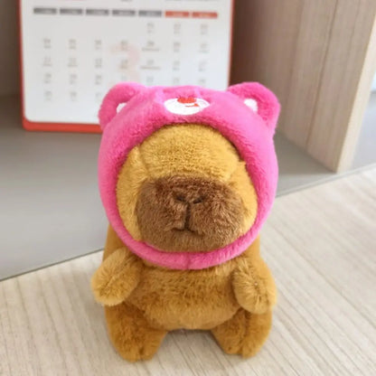 Capybara Plush Toy with Hoodie and Wings – Small Stuffed Animal
