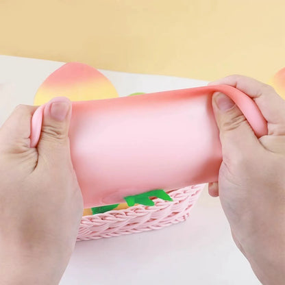 Peach Squishy Toy – Slow Rising Squeeze Fidget Stress Relief