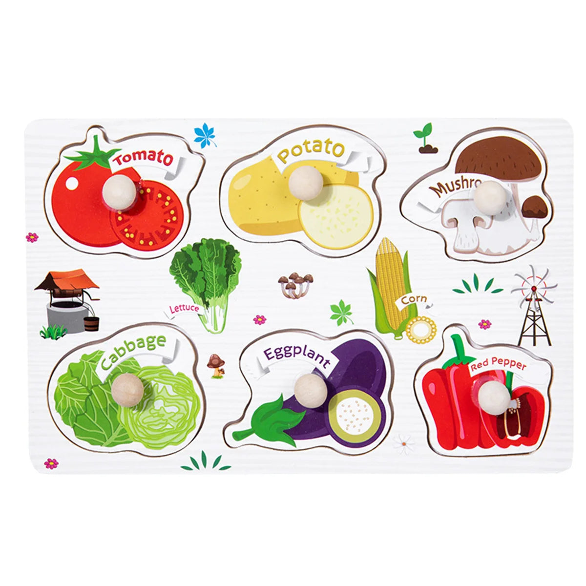 Wooden Animal Jigsaw Puzzle for Kids – Educational Puzzle Toy