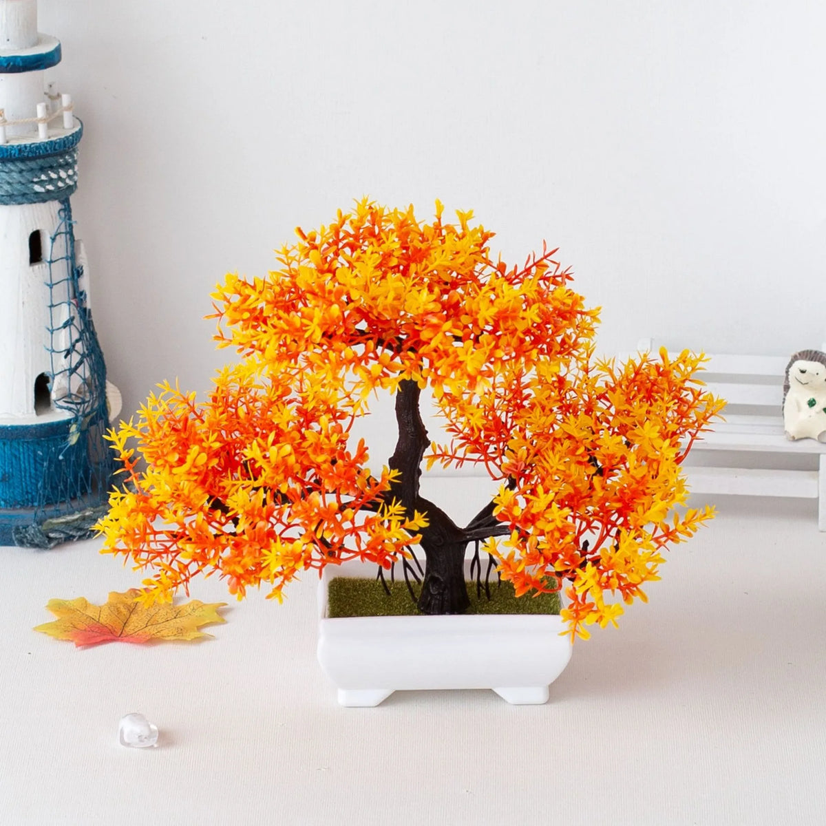Artificial Bonsai Tree Set for Indoor Home Decor