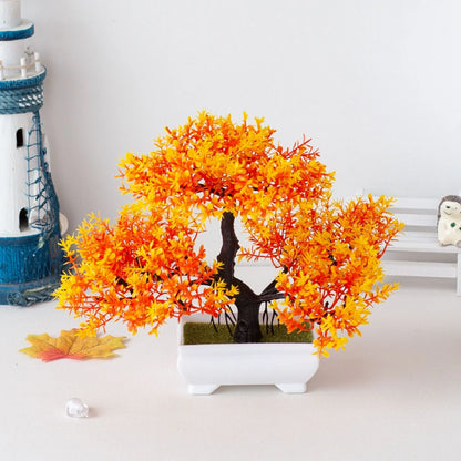 Artificial Bonsai Tree Set for Indoor Home Decor