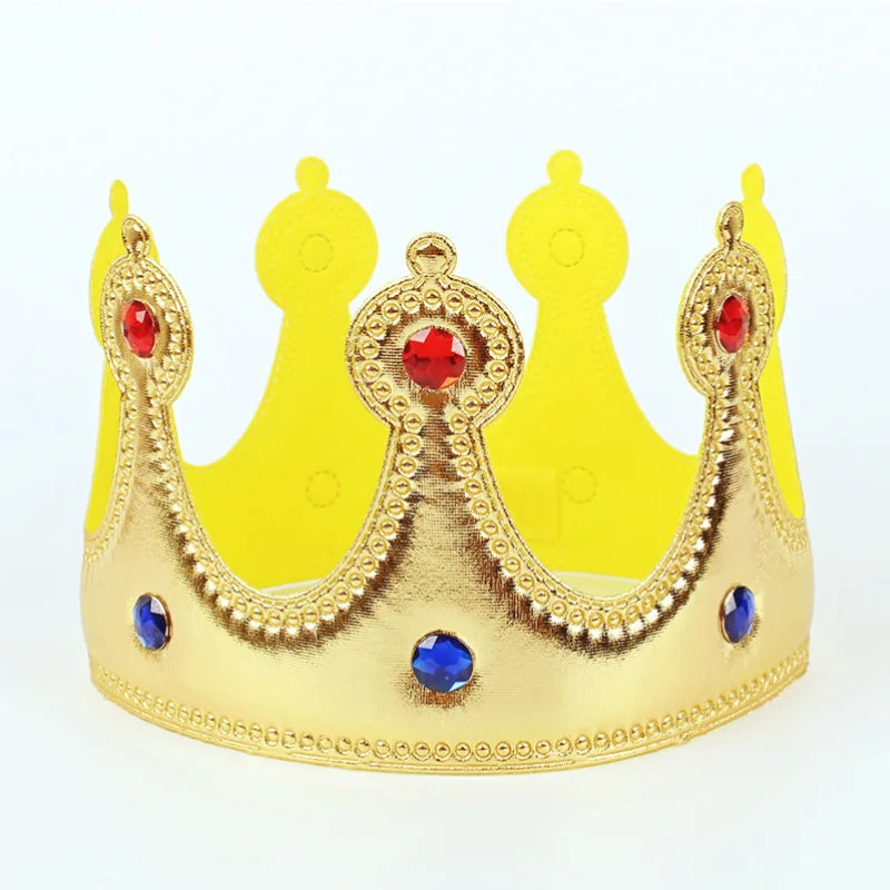 Adult Kids Cape King Prince Cosplay Costume Crown Shawl Parent-child Activity Party Performance Costume Halloween Cloak