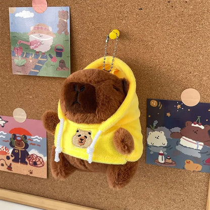 Capybara Plush Toy with Hoodie and Wings – Small Stuffed Animal