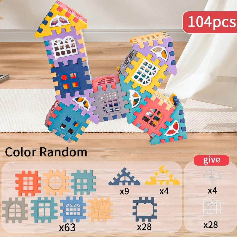 Kids Building Blocks – House Construction Building Set