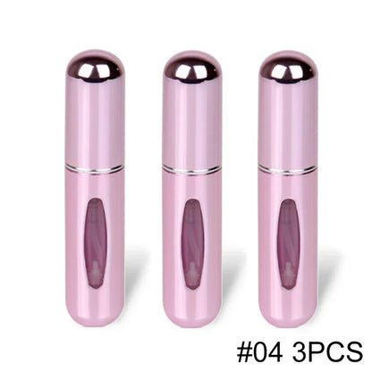 5ml Portable Refillable Spray Bottle Plastic liner Perfume Atomizer Mini Sample Bottle For Cosmetics Travel Empty Container
