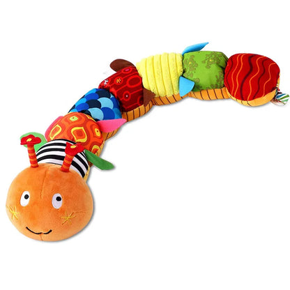 Musical Caterpillar Plush Soft Sensory Rattle Toy for Babies