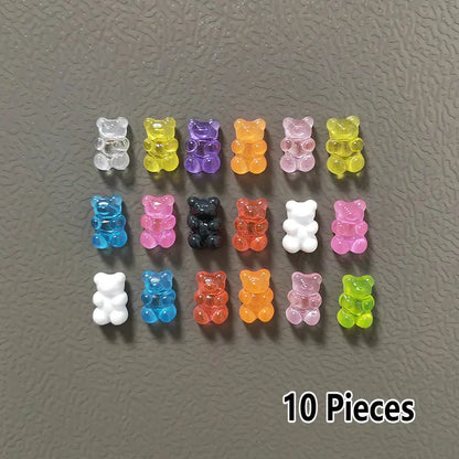 10-Piece Bear Fridge Magnets for Photos, Notes and Decoration