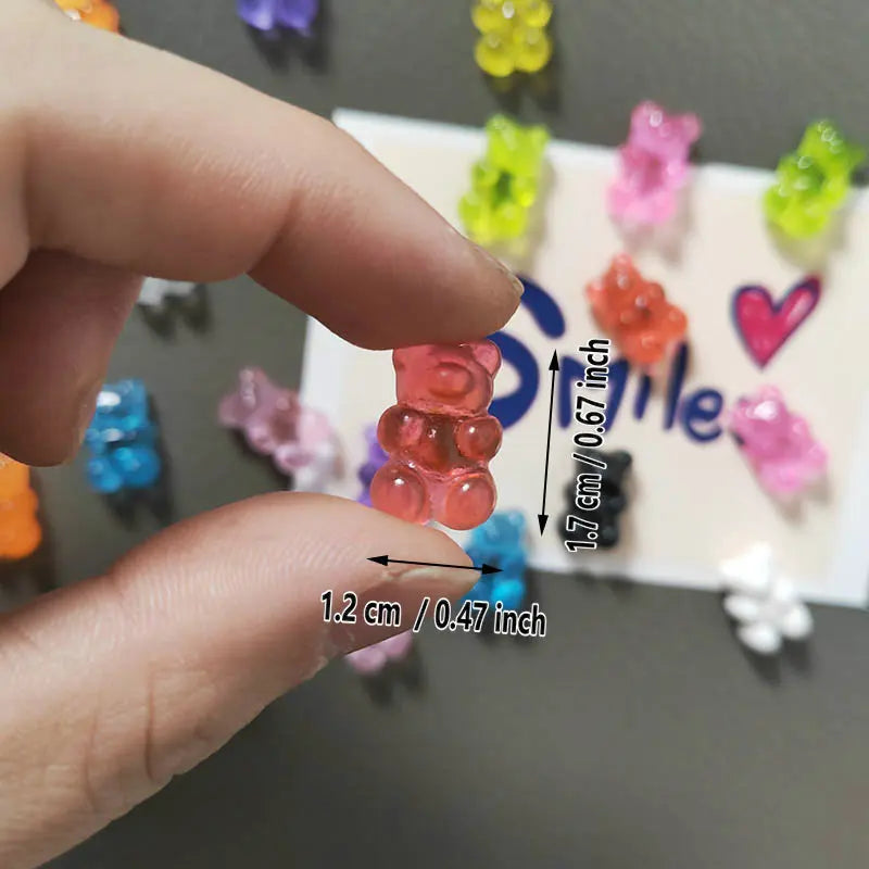 10-Piece Bear Fridge Magnets for Photos, Notes and Decoration