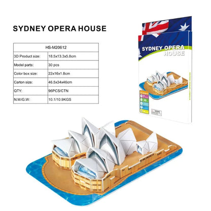 3D Architecture Puzzle – Famous Building Model Puzzle for Kids