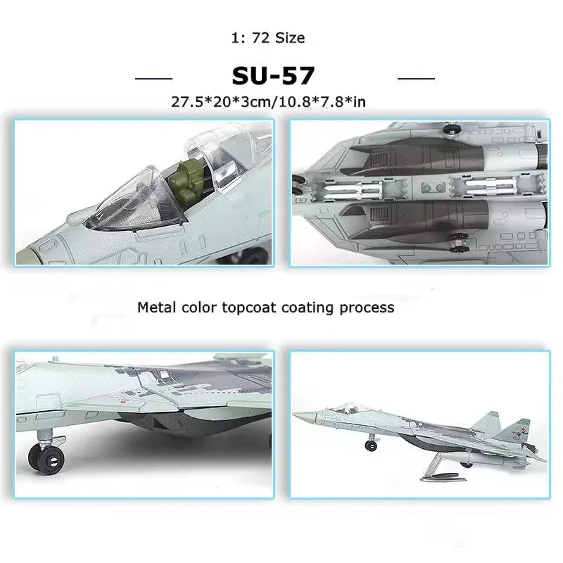 1:72 Scale Fighter Jet Model Building Kit – ABS Plastic