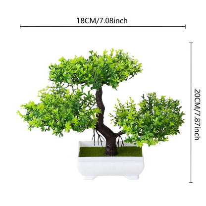 Artificial Bonsai Tree Set for Indoor Home Decor