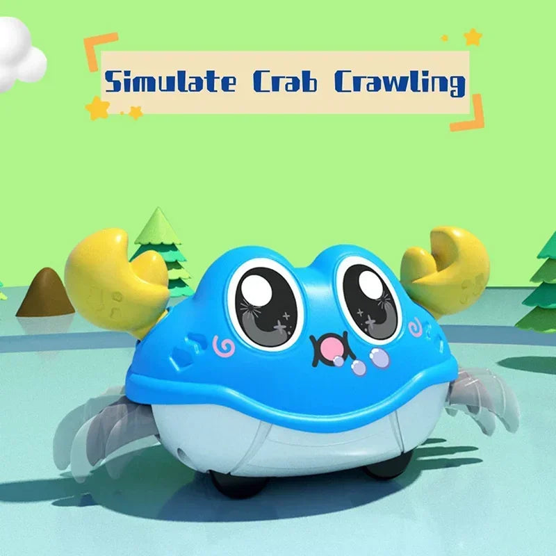 Crawling Crab Toy Interactive Tummy Time Sensory Toy for Babies