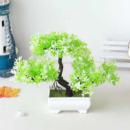 Artificial Bonsai Tree Set for Indoor Home Decor
