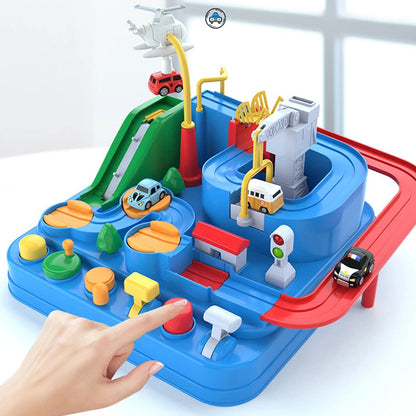 Racing Track Car Toy Set – Educational Rail Adventure Game