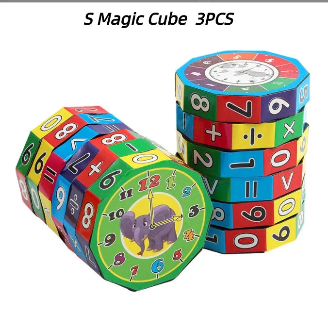 Math Cube Toy – Montessori Arithmetic Counting & Learning Puzzle