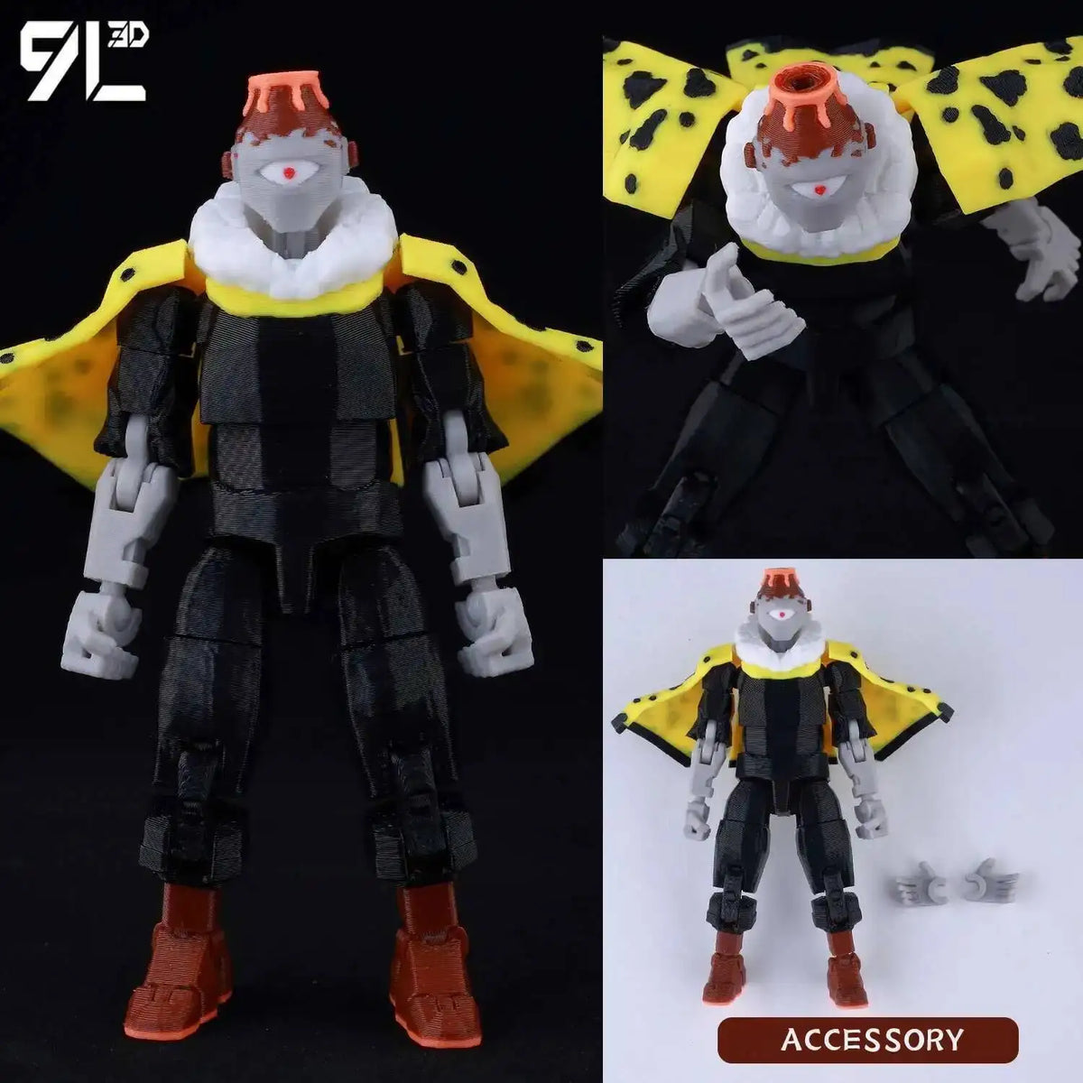 Optimized Product Title: 3D Printed Action Figure, Articulated & Poseable – Ready to Display