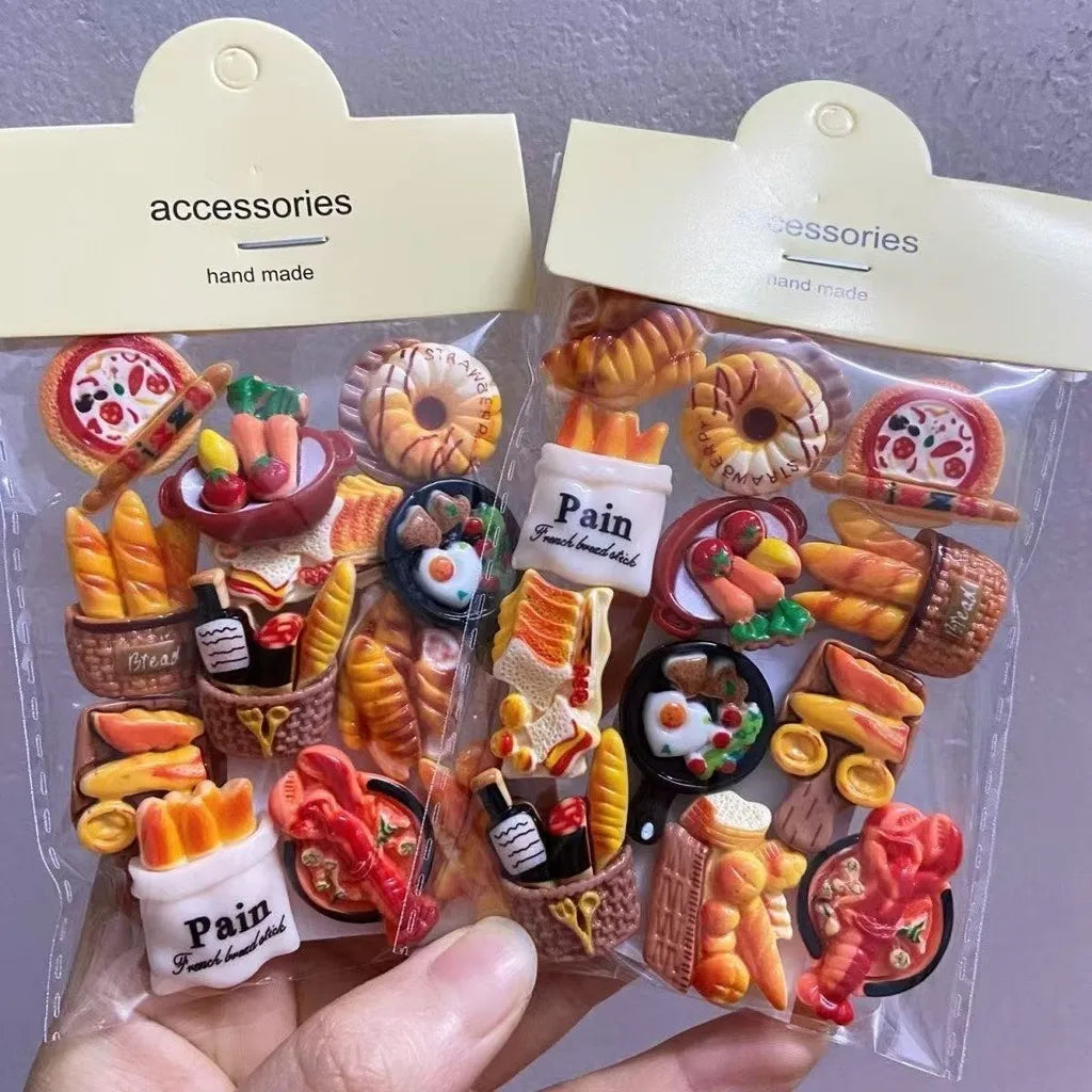 Bread Fridge Magnets – Realistic Refrigerator Decor & Note Holder