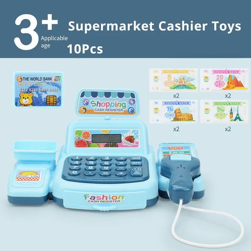 Supermarket Cashier Toy with Lights and Sounds for Kids
