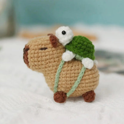 Capybara Crochet Kit – Beginner Animal Crochet Craft Set