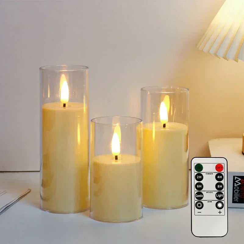 Flameless Candles with Remote – Flickering LED Decor