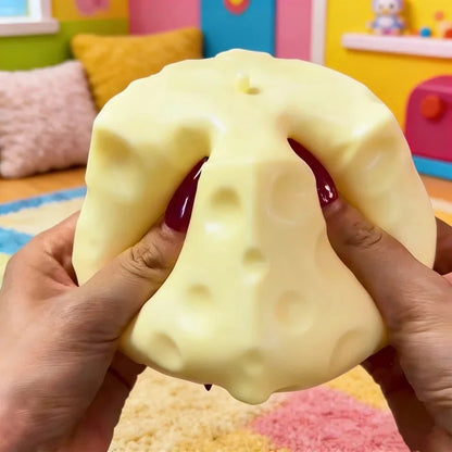 Cheese Squishy Toy – Slow Rising Squeeze Fidget Ornament