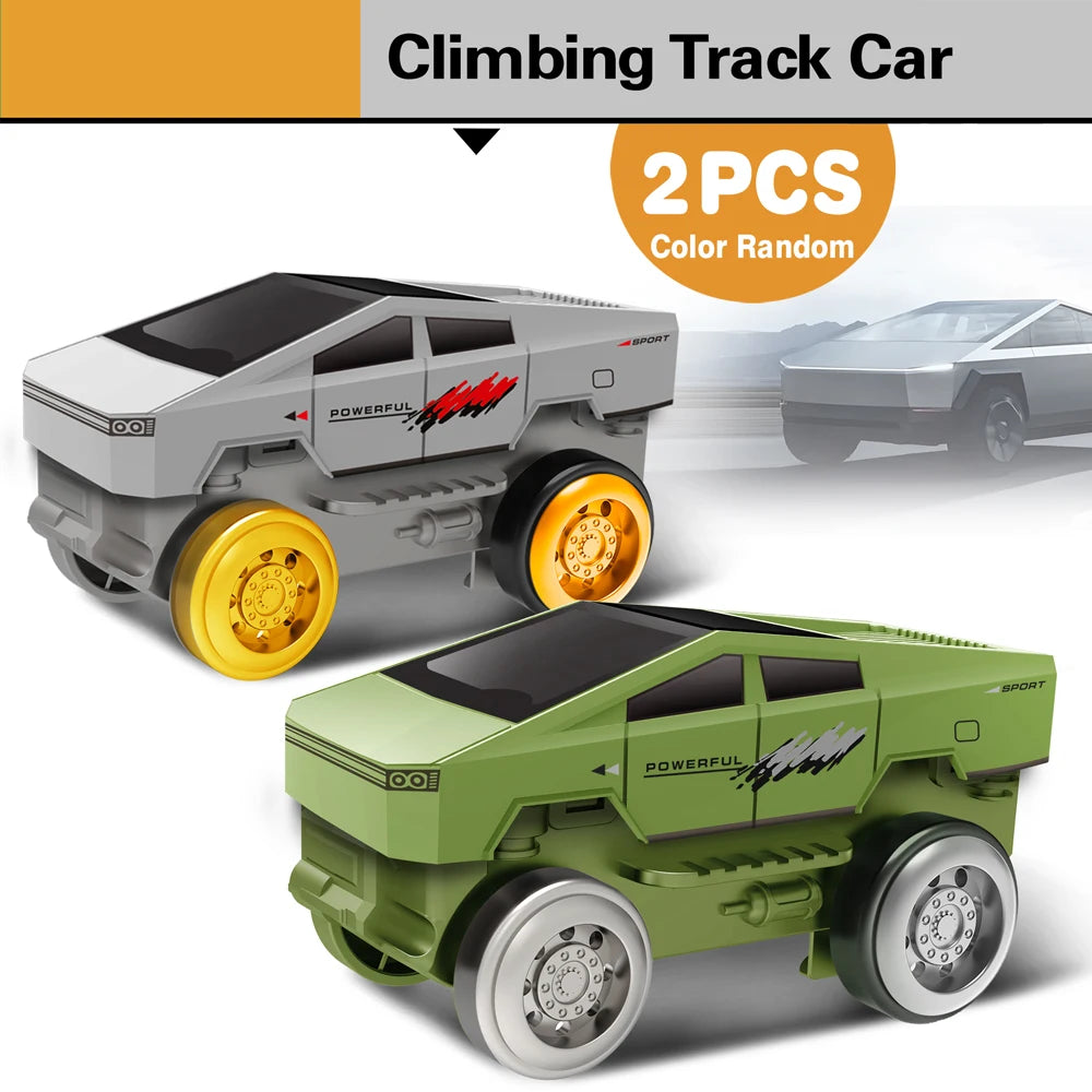 Dinosaur Race Track Set – Flexible Climbing Car Track Toy for Kids