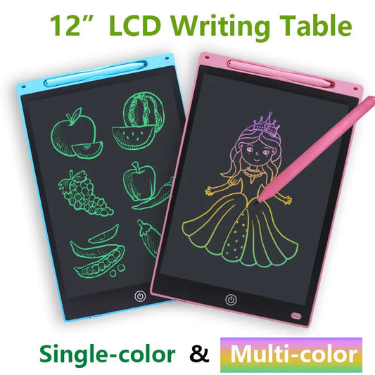 12 Inch LCD Writing Tablet for Kids – Reusable Drawing Board