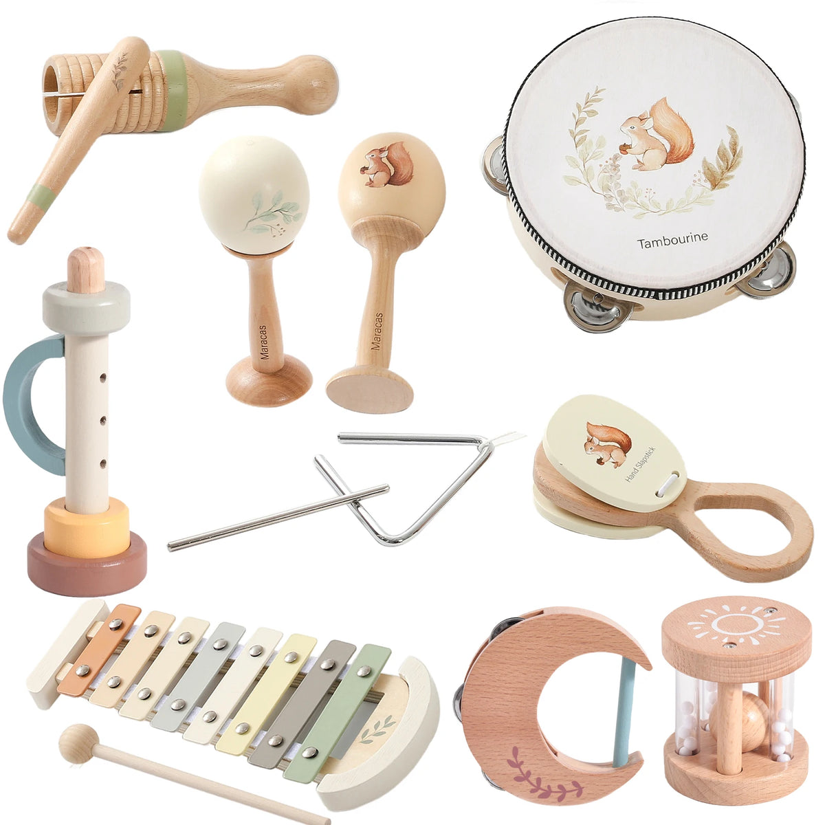 Wooden Baby Xylophone Toy – Montessori Musical Instrument for Kids