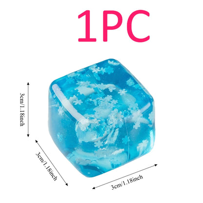 Snowflake Ice Cube Squishy Toy – Slow-Rising Fidget
