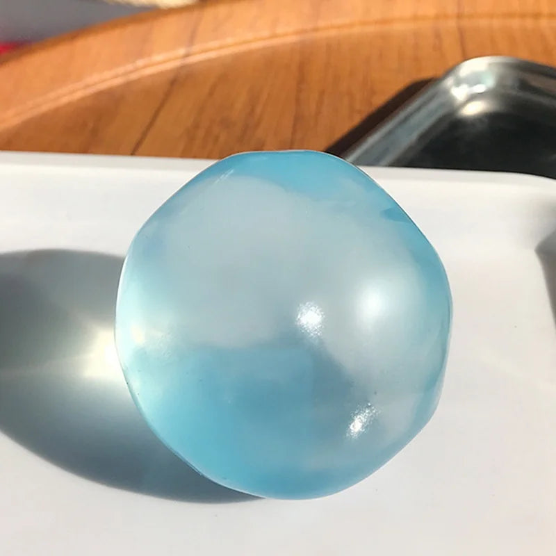 Coconut Squishy Toy – Transparent Mochi Squeeze Fidget