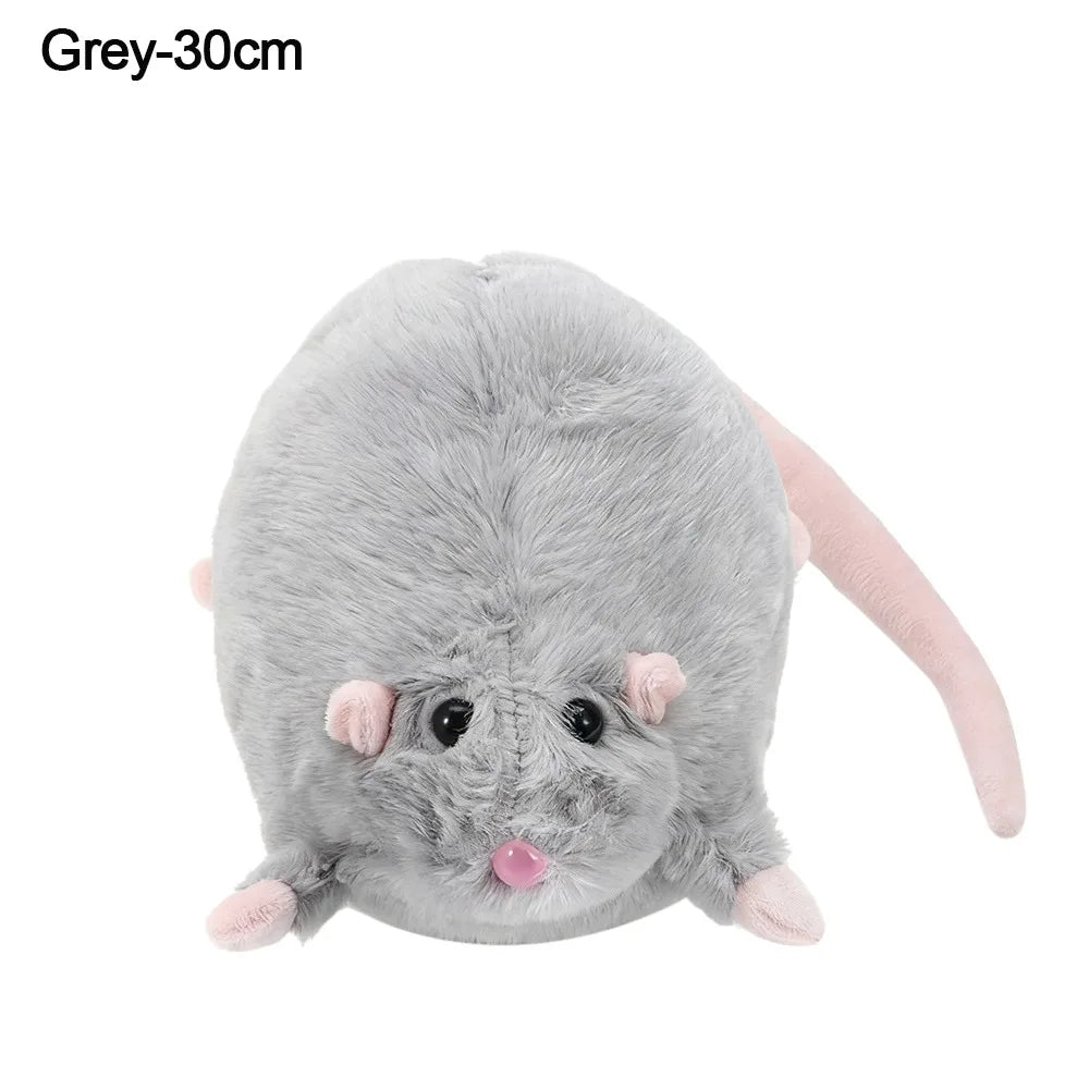 Cute 35/50cm Mouse Doll Cartoon Plush Flower Branch Rat Doll Soft Oversized Animal Figure Kid Gift Birthday Stuffed&Plush Animal