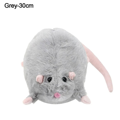 Cute 35/50cm Mouse Doll Cartoon Plush Flower Branch Rat Doll Soft Oversized Animal Figure Kid Gift Birthday Stuffed&Plush Animal