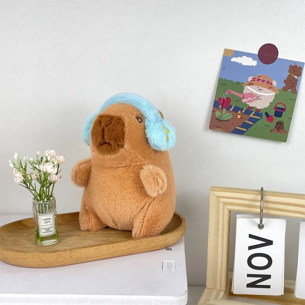 Capybara Plush Toy with Hoodie and Wings – Small Stuffed Animal