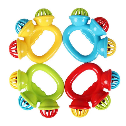 Baby Rattle Toy – Grasping Sensory Bell for Infants