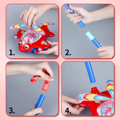 Interactive Baby Push Toy with Bell – Airplane Walker Toy