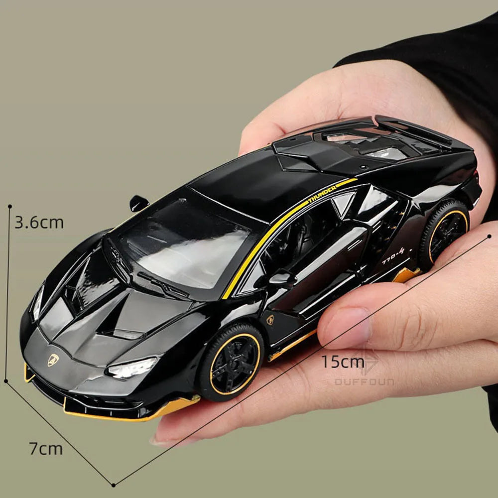1:32 Diecast Car Model – Alloy Pull Back Light & Sound Toy