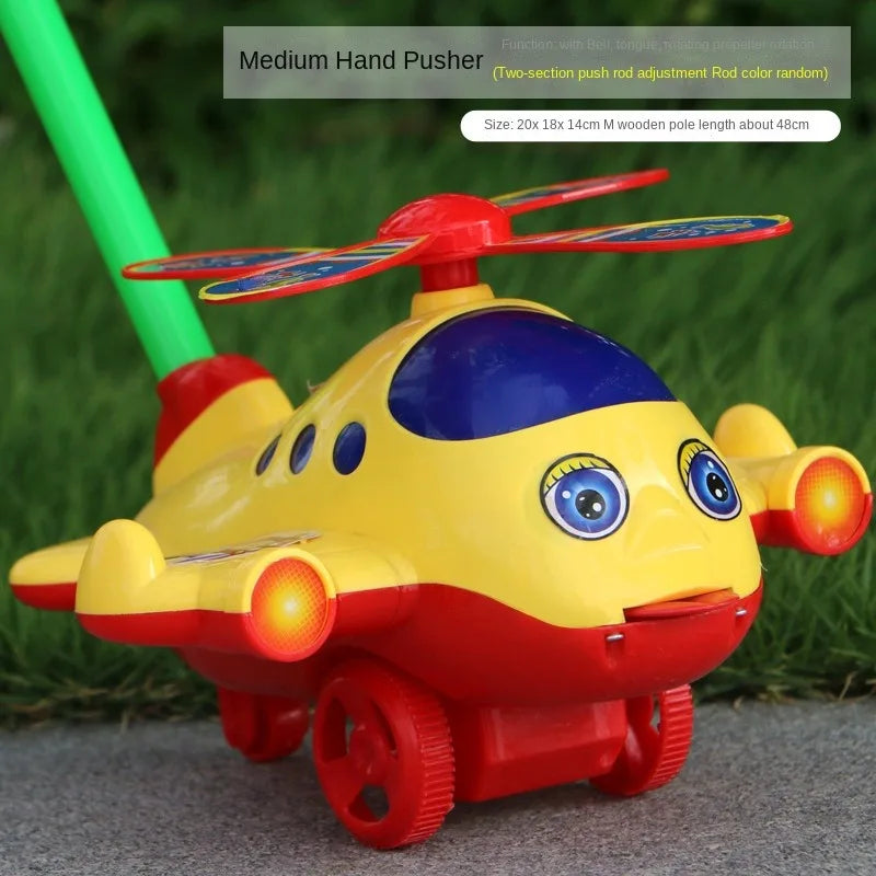 Interactive Baby Push Toy with Bell – Airplane Walker Toy