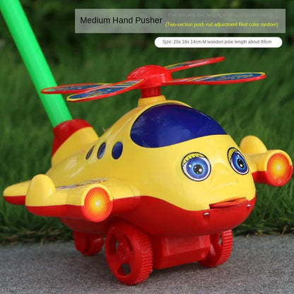 Interactive Baby Push Toy with Bell – Airplane Walker Toy