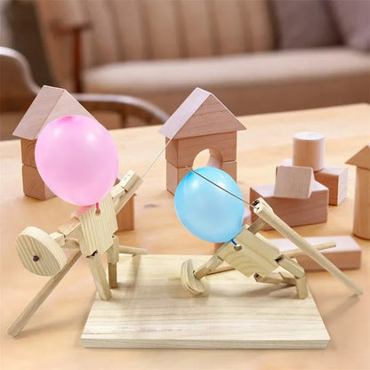 Wooden Battle Game Two-Player Fencing Toy for Kids
